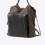 Mochila Selena Tecido Tecnológico | Cimento, Preto