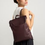 Mochila Isadora Couro | Preto