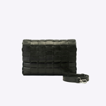 Bolsa Dominó Couro Tressê | Preto