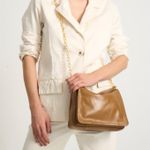 Bolsa Mini Marcela Crossbody Couro | Preto, Ouro