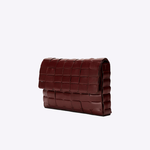 Bolsa Dominó Couro Tressê | Açaí
