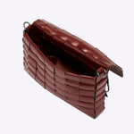 Bolsa Dominó Couro Tressê | Açaí
