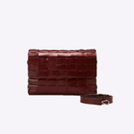 Bolsa Dominó Couro Tressê | Açaí
