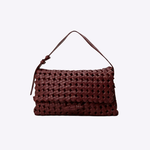 Bolsa Emma Couro Tressê Nó | Açaí
