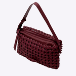 Bolsa Emma Couro Tressê Nó | Açaí