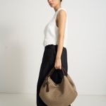 Bolsa Maitê Couro Tressê | Militar