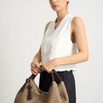 Bolsa Maitê Couro Tressê | Militar