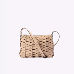 Bolsa Mini Tina Couro Tressê Encaixe | Off White