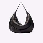 Bolsa Taís Couro Tressê | Preto