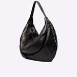 Bolsa Taís Couro Tressê | Preto