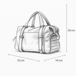 Bolsa Lívia Tecido Tecnológico | Preto, Ouro