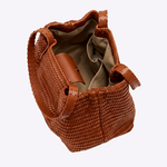 Bolsa Mini Heritage Couro Tressê | Chocolate
