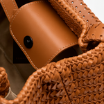 Bolsa Mini Heritage Couro Tressê | Chocolate
