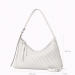 Bolsa Mini Solange Couro Tressê Tela | Bronze
