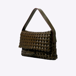 Bolsa Emma Couro Tressê | Militar