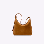 Bolsa Victoria Couro Camurça | Caramelo