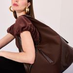 Bolsa Cinthia Couro | Estanho