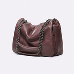 Bolsa Genevive Couro | Bordô, Ônix