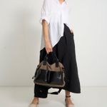 Bolsa Louise Tecido Tecnológico | Cimento, Preto