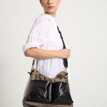 Bolsa Louise Tecido Tecnológico | Cimento, Preto