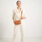 Bolsa Maya Pequena Couro | Chumbo