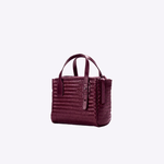 Bolsa Tote Audrey Mini Couro Tressê | Açaí
