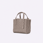 Bolsa Tote Audrey Mini Couro Tressê | Khaki