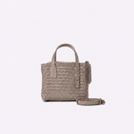 Bolsa Tote Audrey Mini Couro Tressê | Khaki