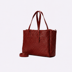 Tote Audrey Couro Tressê | Café