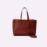 Tote Audrey Couro Tressê | Café