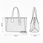 Tote Audrey Couro Tressê | Café