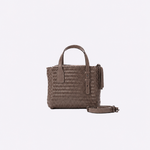 Bolsa Tote Audrey Mini Couro Tressê | Concreto