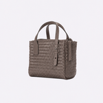 Bolsa Tote Audrey Mini Couro Tressê | Concreto