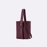 Bolsa Victoria Bucket Couro | Açaí