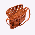 Bolsa Martha Couro Tressê Nó | Whisky