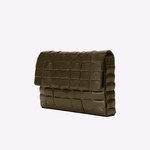 Bolsa Dominó Couro Tressê | Militar