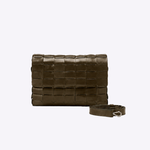Bolsa Dominó Couro Tressê | Militar