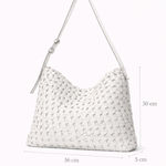 Bolsa Yolanda Couro Camurça Tressê Nó | Khaki, Rato