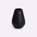 Vaso de Couro Tondo 10x25h | Preto