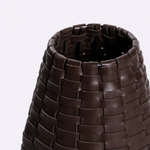 Vaso de Couro Tondo 10x25h | Café