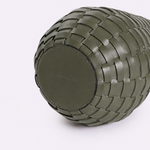Vaso de Couro Tondo 10x25h | Verde