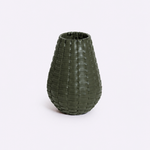 Vaso de Couro Tondo 10x25h | Verde