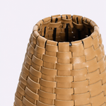 Vaso de Couro Tondo 10x25h | Coffee