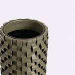 Vaso Onda Maia Vidro e Couro 10x35h | Musgo