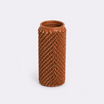 Vaso Ouriço Couro e Vidro 12x24h | Whisky
