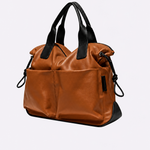 Bolsa Louise Couro | Caramelo, Preto