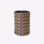 Vaso Couro Tessere 20x13 | Azeitona, Tempestade, Nutella