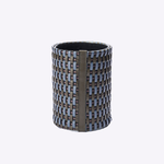 Vaso Couro Tessere 20x13 | Militar, Indigo, Tempestade