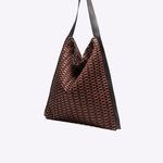 Bolsa Saco Tessere | Scotch, Camurça Açaí, Café