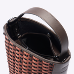Bolsa Victoria Bucket Couro Tessere | Scotch, Camurça Açaí, Café